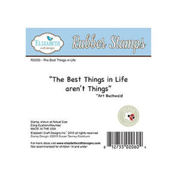 Elizabeth Craft Designs The Best Red Rubber Stamp - Lilly Grace Crafts