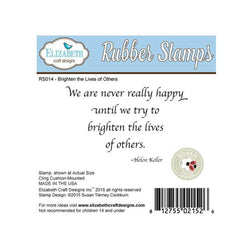 Elizabeth Craft Designs We are Red Rubber Stamp - Lilly Grace Crafts