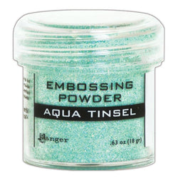 Ranger Industries Aqua Tinsel Embossing Powder - Lilly Grace Crafts