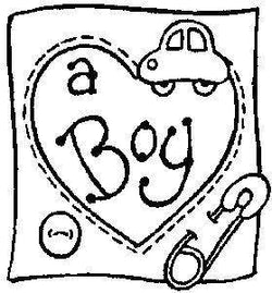 Personal Impressions A Boy Wood Mounted Stamp - Lilly Grace Crafts