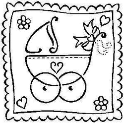 Personal Impressions BabyS Pram Wood Mounted Stamp - Lilly Grace Crafts