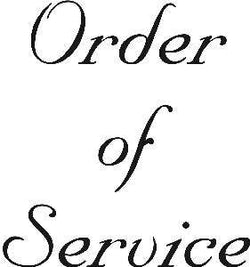 Personal Impressions Order Of Service Wood Mounted Stamp - Lilly Grace Crafts