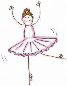 Lindsay Mason Designs LM Stick Leg Ballerina - Lilly Grace Crafts