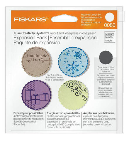 Fiskars Exp Pack Scalloped Circle (4) - Lilly Grace Crafts