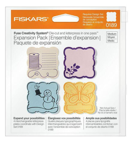 Fiskars Exp Pack Curvy Square (4 pk) - Lilly Grace Crafts