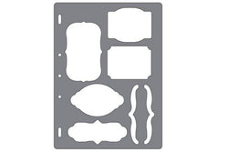 Fiskars Shape Cutter Template - Tags and Brackets - Lilly Grace Crafts