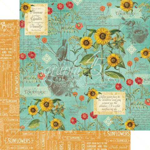 Graphic45 August Flourish. Sold in packs of 10. - Lilly Grace Crafts