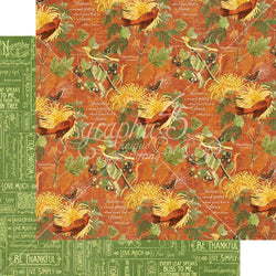 Graphic45 November Flourish. Sold in packs of 10. - Lilly Grace Crafts