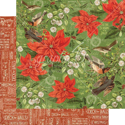 Graphic45 December Flourish. Sold in packs of 10. - Lilly Grace Crafts