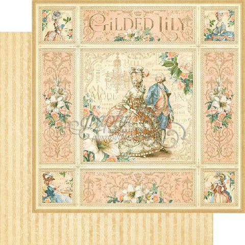 Graphic45 Gilded Lily 12x12in paper - Lilly Grace Crafts