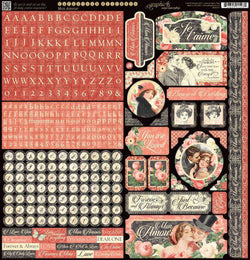 Graphic45 Mon Amour Sticker - Lilly Grace Crafts
