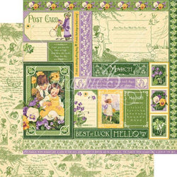 Graphic45 Childrens Hour March Collective Packs of 10 Sheets - Lilly Grace Crafts