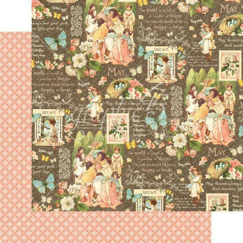 Graphic45 Childrens Hour May Montage Packs of 10 Sheets - Lilly Grace Crafts