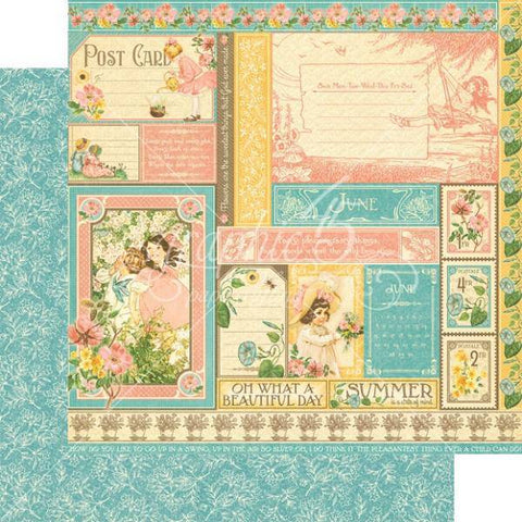 Graphic45 Childrens Hour June Collective Packs of 10 Sheets - Lilly Grace Crafts