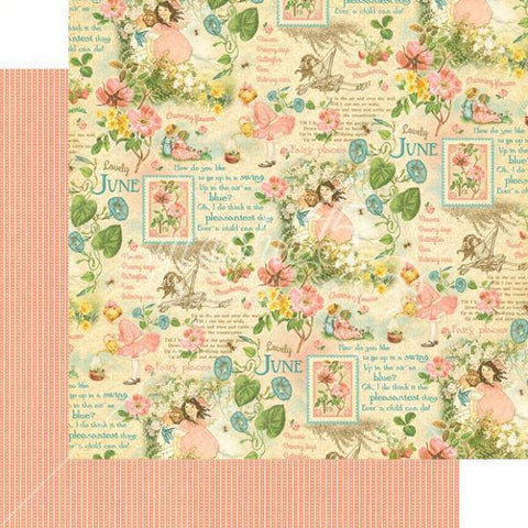 Graphic45 Childrens Hour June Montage Packs of 10 Sheets - Lilly Grace Crafts