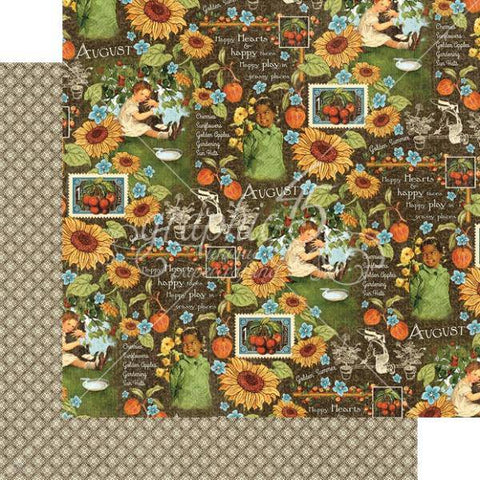 Graphic45 Childrens Hour August Montage Packs of 10 Sheets - Lilly Grace Crafts