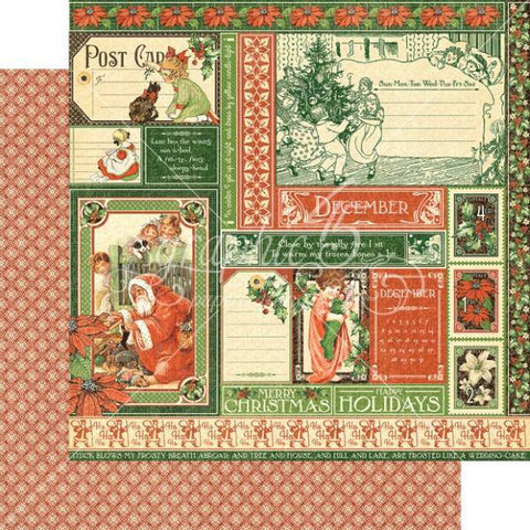 Graphic45 Childrens Hour December Collective Packs of 10 Sheets - Lilly Grace Crafts