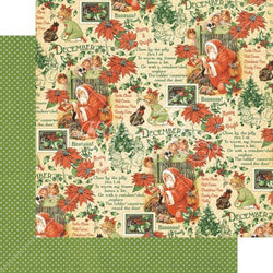 Graphic45 Childrens Hour December Montage Packs of 10 Sheets - Lilly Grace Crafts