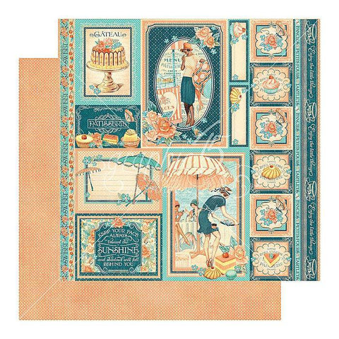 Graphic45 Cafe Parisian - Creme de la Creme Packs of 10 Sheets - Lilly Grace Crafts