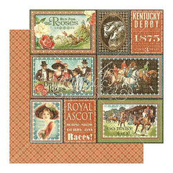 Graphic45 Off to the Races - Royal Ascot Packs of 10 Sheets - Lilly Grace Crafts