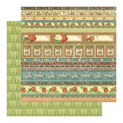 Graphic45 Off to the Races - Equestrian Style Packs of 10 Sheets - Lilly Grace Crafts