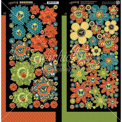 Graphic45 Nature Sketchbook Flowers - Lilly Grace Crafts