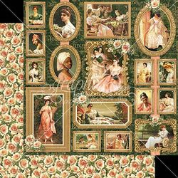 Graphic45 Portrait of a Lady - Elizabeth 12x12 Paper Packs of 10 Sheets - Lilly Grace Crafts