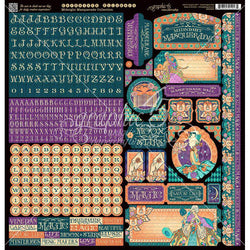 Graphic45 Midnight Masquerade Stickers - Lilly Grace Crafts