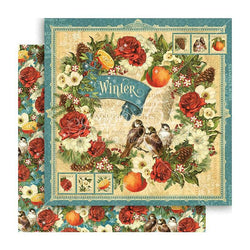 Graphic45 Seasons - Winter - 12x12 paper packaged in 10s - Lilly Grace Crafts