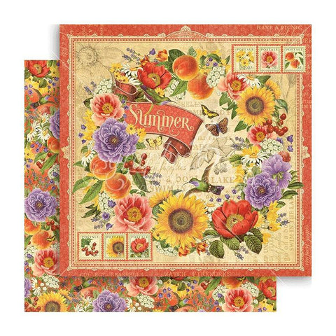 Graphic45 Seasons - Summer - 12x12 paper packaged in 10s - Lilly Grace Crafts