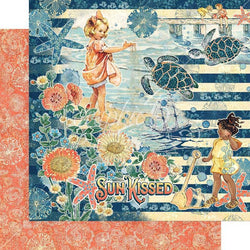 Graphic45 Sun Kissed - 12 x12 Paper - Packs of 10 Sheets - Lilly Grace Crafts