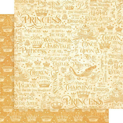 Graphic45 If the Crown Fits 12x12 Paper - Lilly Grace Crafts