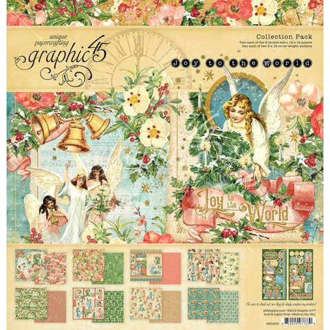 Graphic45 Joy to the World 12x12 Collection Pack - Lilly Grace Crafts