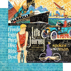 Graphic45 Lifes a Journey 12x12 Paper - Lilly Grace Crafts