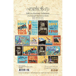 Graphic45 Lifes a Journey Ephemera and Journaling Cards - Lilly Grace Crafts