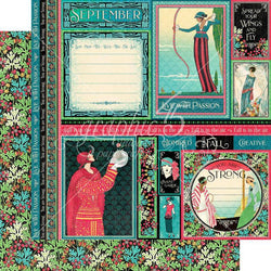 Graphic45 September 12x12 Paper - Lilly Grace Crafts