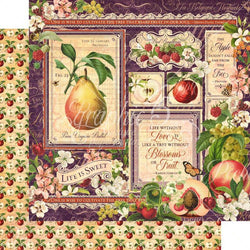 Graphic45 Fruit and Flora 12x12 Paper - Lilly Grace Crafts