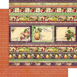 Graphic45 Fabulous Fruit 12x12 Paper - Lilly Grace Crafts