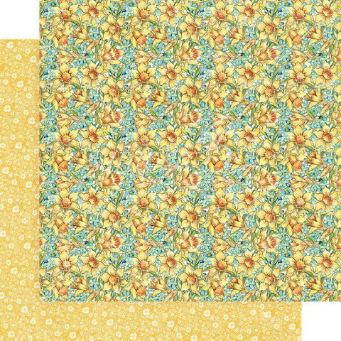 Graphic45 Daffodil Dance 12x12 Paper - Lilly Grace Crafts