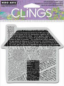 Newspaper House - Clings - Lilly Grace Crafts