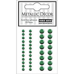 Hero Arts Green Metallic Decor (40 pieces) - Lilly Grace Crafts