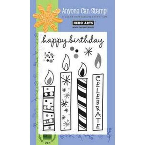 Hero Arts Big Candles Clear Stamp - Lilly Grace Crafts