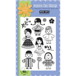 Hero Arts World Dolls Clear Stamp - Lilly Grace Crafts