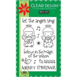 Hero Arts Clear Design: Let The Angels Sin Clear Stamp - Lilly Grace Crafts