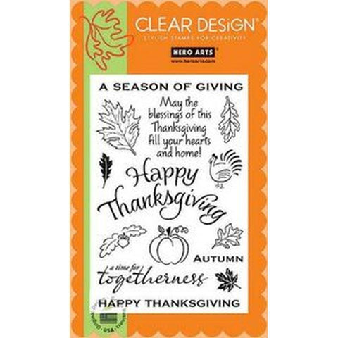 Hero Arts Clear Design: Season Of Giving Clear Stamp - Lilly Grace Crafts