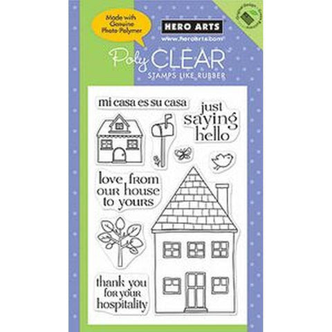 Hero Arts Cl: Mi Casa 6x4 inch Clear Stamp - Lilly Grace Crafts