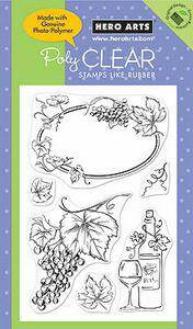 Cl: Artistic Grapes 4X6 - Clear Stamps - Lilly Grace Crafts