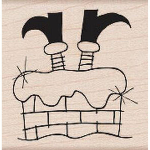 Hero Arts Down The Chimney Rubber Stamp - Lilly Grace Crafts