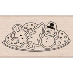 Hero Arts Christmas Cookies Rubber Stamp - Lilly Grace Crafts