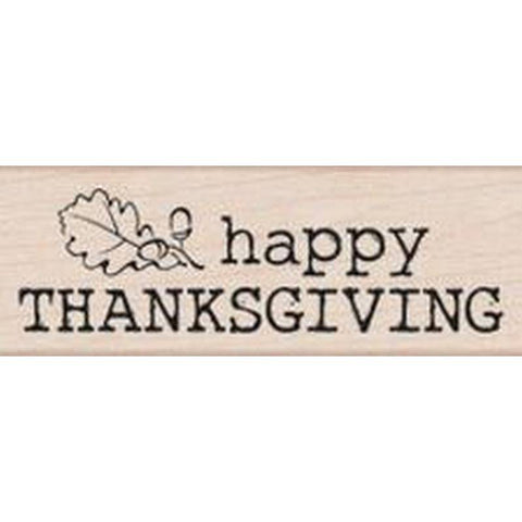 Hero Arts Large Happy Thanksgiving Rubber Stamp - Lilly Grace Crafts